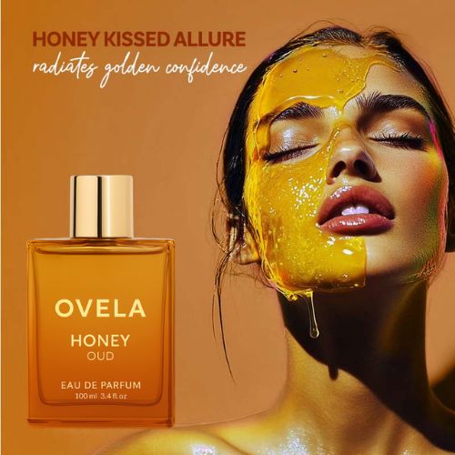 Ovela Honey Oud | Eau de Parfum | Patchouli, Vanilla, Bergamot | Floral & Spicy | Made with Clean & Vegan Essentials Oils | Cruelty Free Fragrance Perfume