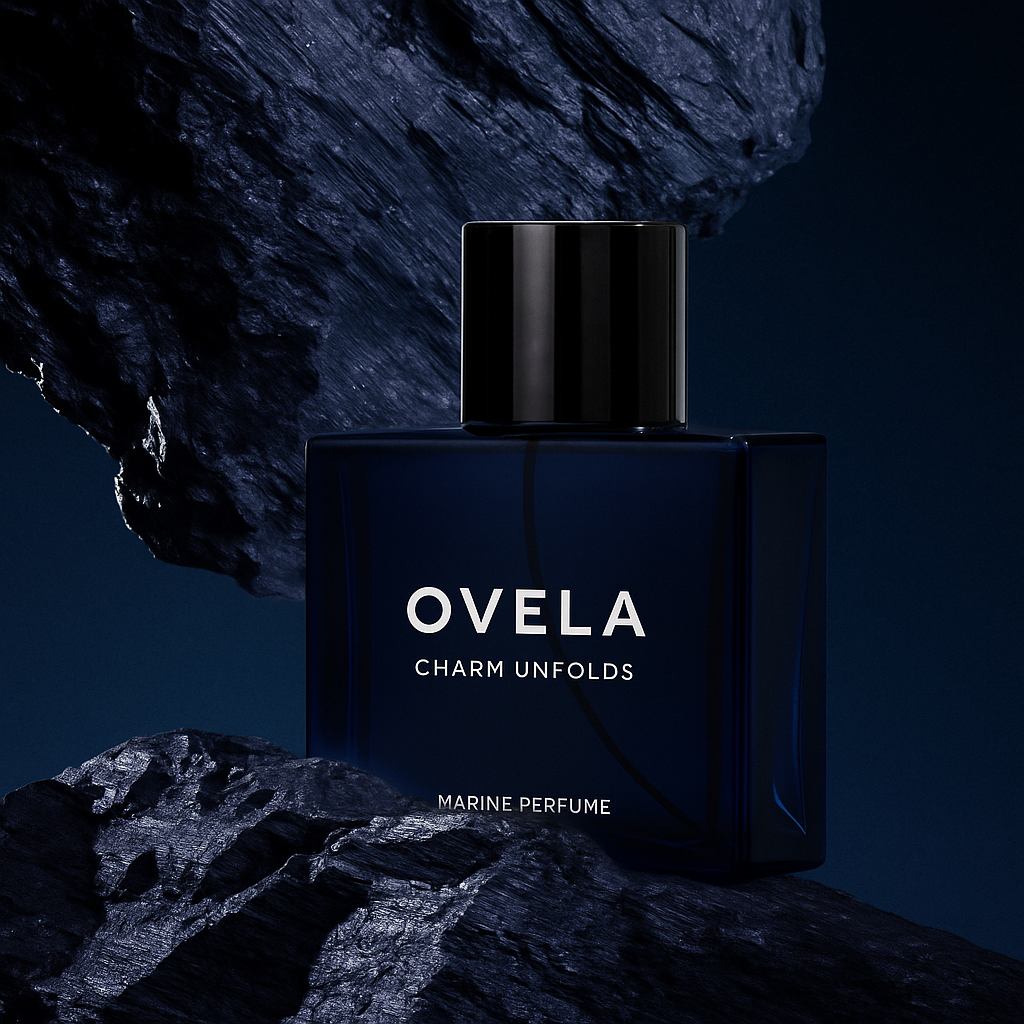 OVELA Midnight Marine Eau De Parfum - Unisex 50ml Ocean Fresh Scent Premium Aromatic Woody Fragrance for Him & Her