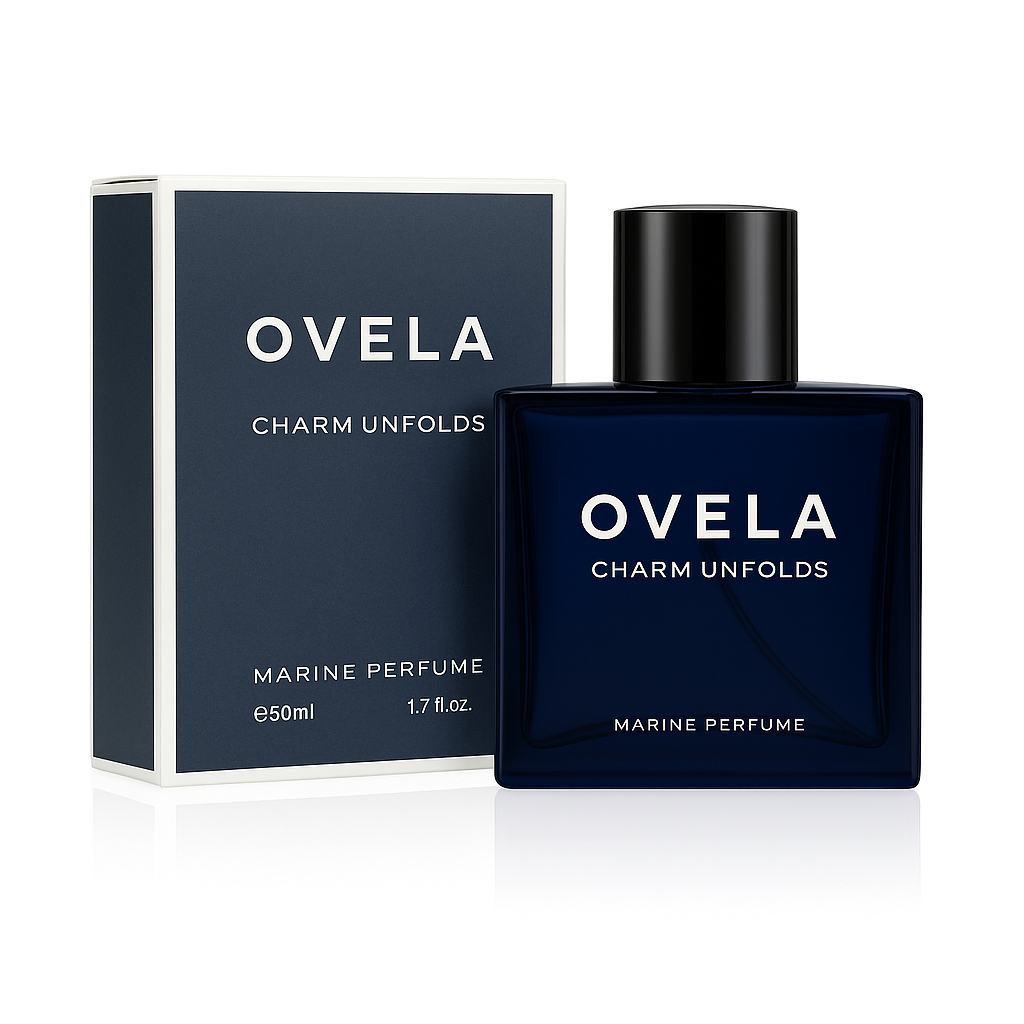 OVELA Midnight Marine Eau De Parfum - Unisex 50ml Ocean Fresh Scent Premium Aromatic Woody Fragrance for Him & Her